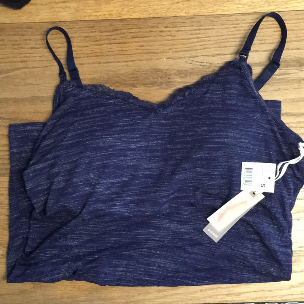 S blue Jessica Simpson Nursing Tank